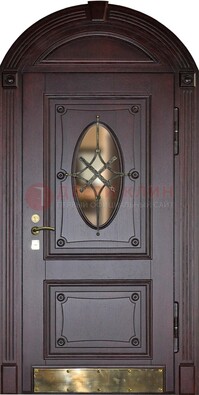 Арочная металлическая дверь с виноритом ДА-38 во Владимире