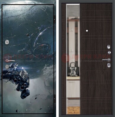 Железная дверь с фотопечатью космической фантастики ДФ-51 во Владимире