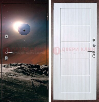 Стальная дверь с фотопечатью планет ДФ-8 во Владимире
