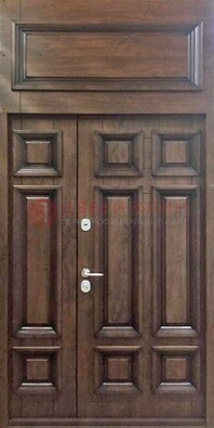 Классическая входная дверь с верхней фрамугой ДФГ-15 во Владимире