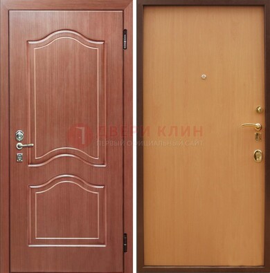 Входная дверь отделанная МДФ и ламинатом внутри ДМ-159 во Владимире