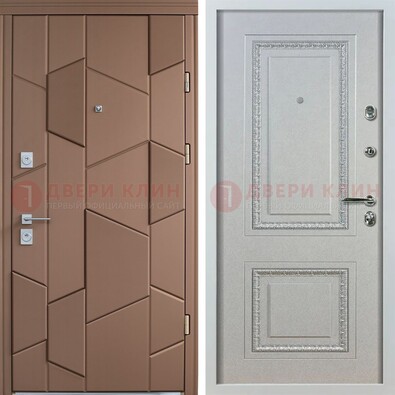 Квартирная стальная дверь с разными панелями МДФ ДМ-496 во Владимире