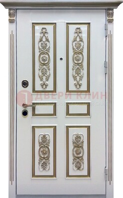 Входная дверь с массивом дуба в белом цвете ДМД-62 во Владимире