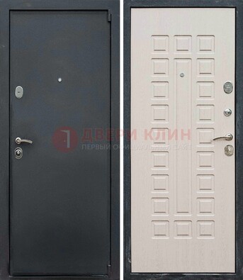 Черная металлическая дверь с порошковым покрытием ДП-101 во Владимире