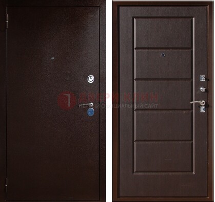 Темная входная дверь с порошковым окрасом ДП-113 во Владимире