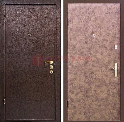 Коричневая входная дверь с порошковым покрытием ДП-147 во Владимире