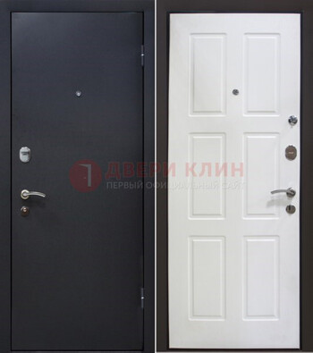 Черная металлическая дверь с порошковым покрытием ДП-193 во Владимире