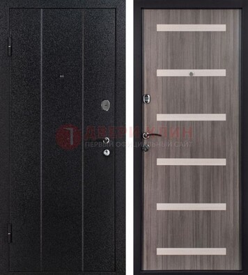 Черная стальная дверь с порошковым окрасом ДП-199 во Владимире