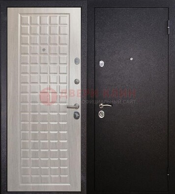 Черная входная дверь с порошковым покрытием ДП-206 во Владимире
