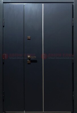 Темная металлическая дверь с порошковым покрытием ДП-220 во Владимире