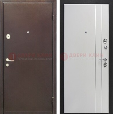 Входная дверь с порошковым покрытием с МДФ с молдингами ДП-232 во Владимире