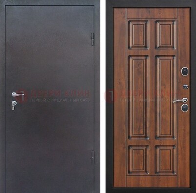 Темная входная дверь с порошковым покрытием с МДФ панелью ДП-235 во Владимире