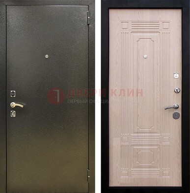 Входная темно-серая дверь с порошковым напылением и МДФ ДП-273 во Владимире