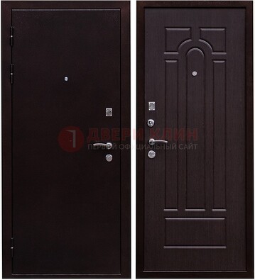 Черная стальная дверь с порошковым покрытием ДП-35 во Владимире