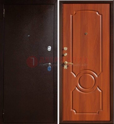 Темная железная дверь с порошковым напылением ДП-46 во Владимире