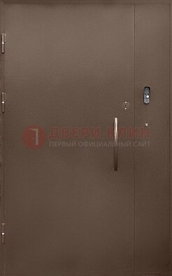 Коричневая металлическая подъездная дверь ДПД-2 во Владимире