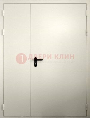 Белая противопожарная двупольная дверь ДПМ-02/60 во Владимире