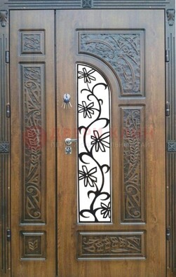 Морозостойкая металлическая парадная дверь ДПР-12 во Владимире