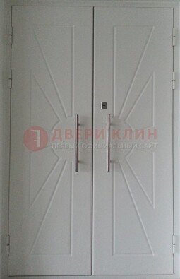 Парадная двухстворчатая дверь с фрезерованным МДФ ДПР-14 во Владимире
