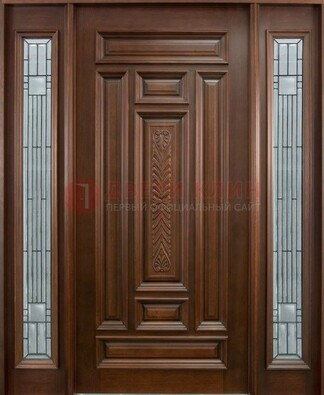 Парадная дверь с резьбой ДПР-70 в кирпичный дом во Владимире
