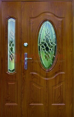 Парадная дверь со стеклянными вставками ДПР-73 для дома во Владимире