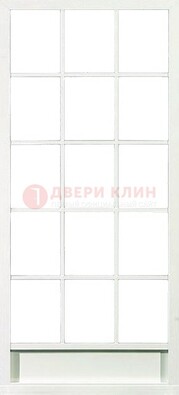 Железная решетчатая дверь в белом цвете ДР-10 во Владимире