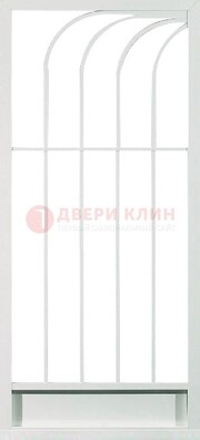 Белая металлическая решетчатая дверь ДР-17 во Владимире