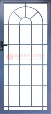 Синяя металлическая решетчатая дверь ДР-28 во Владимире
