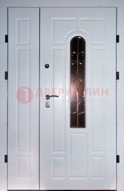 Входная дверь Винорит со стеклом в белом цвете ДСК-277 во Владимире