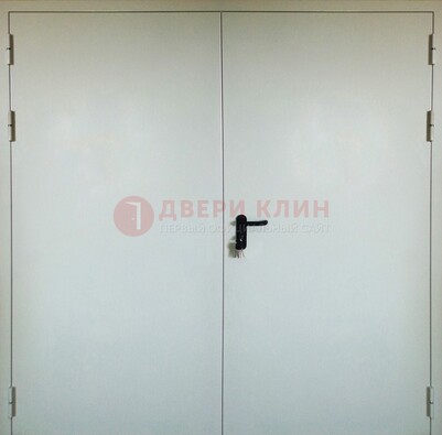 Белая металлическая противопожарная дверь ДТ-8 во Владимире