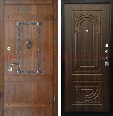 Темная стальная дверь с виноритом ДВТ-232 во Владимире