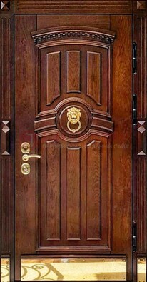 Входная дверь с виноритом в коричневом цвете ДВТ-236 во Владимире