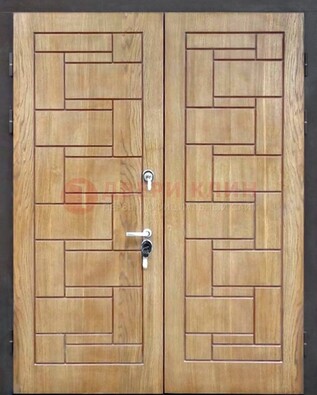 Светло-коричневая стальная дверь с виноритом ДВТ-245 во Владимире