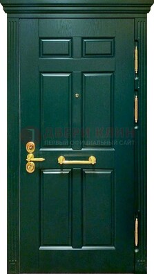 Классическая зеленая дверь с виноритом на улицу ДВТ-248 во Владимире