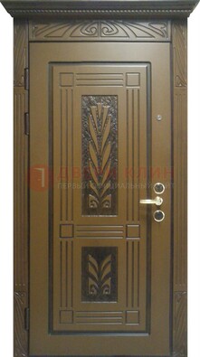 Металлическая дверь с виноритом и узором ДВТ-256 во Владимире