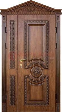 Узорная стальная дверь с виноритом для дома ДВТ-260 во Владимире