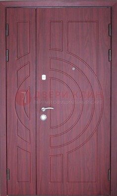 Тамбурная красная железная дверь с виноритом ДВТ-3 во Владимире