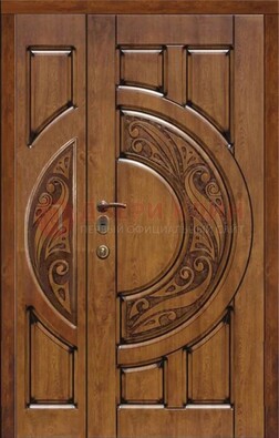Коричневая входная дверь с виноритом ДВТ-5 во Владимире