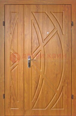 Полуторная металлическая дверь с МДФ золотой дуб ПЛ-17 во Владимире