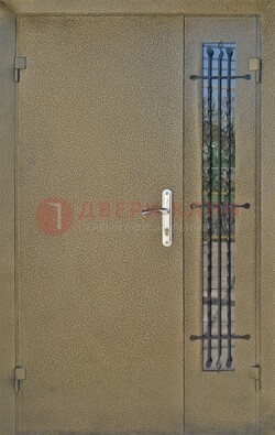 Тамбурная дверь Порошок со стеклом и ковкой ПЛ-20 во Владимире